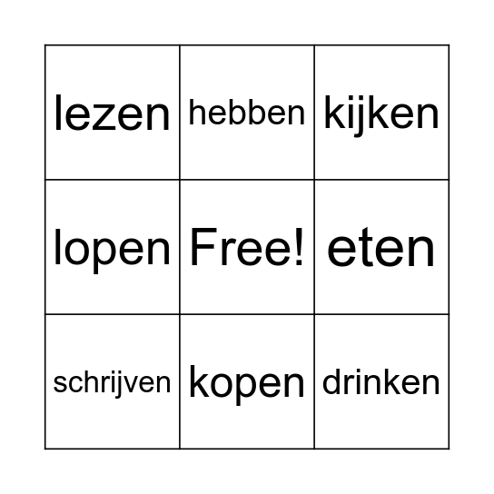 voltooide tijd Bingo Card