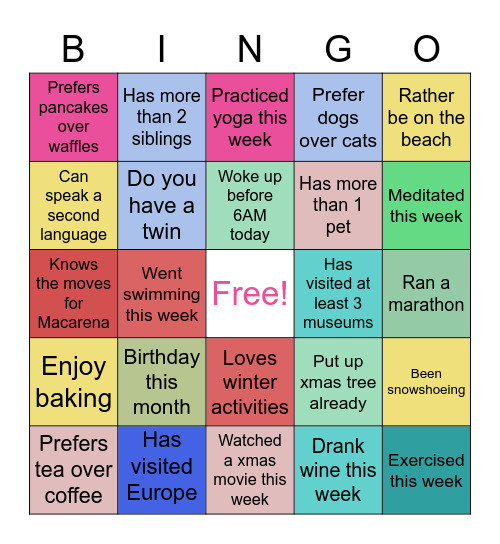 BINGO! Bingo Card