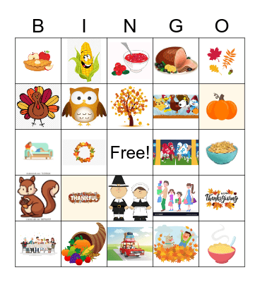 Fall Bingo Card