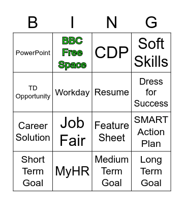 Building Block Committee  Bingo Card