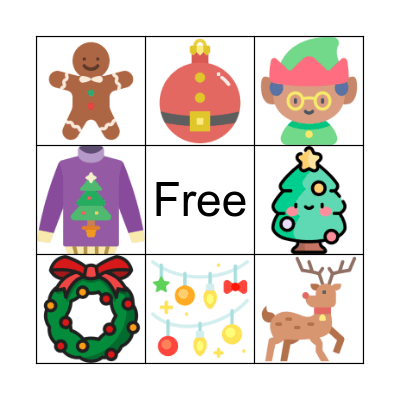 Christmas bingo Card