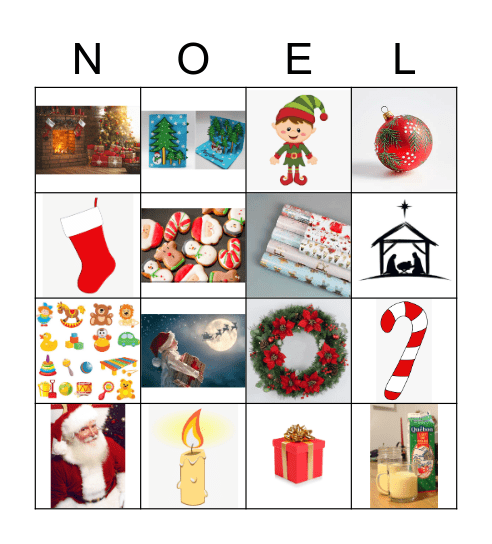 Bingo De Noel Bingo Card