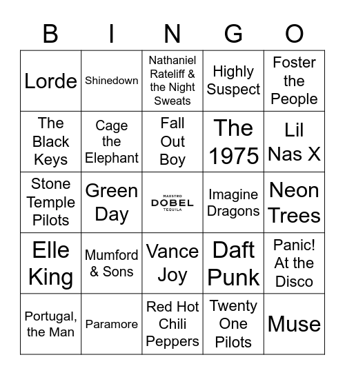 It Came From The 10's Bingo Card