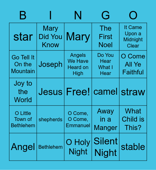 Let It Snow! Bingo Card