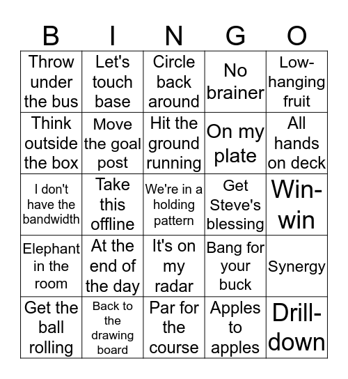 Stop Saying These Things......Please Bingo Card