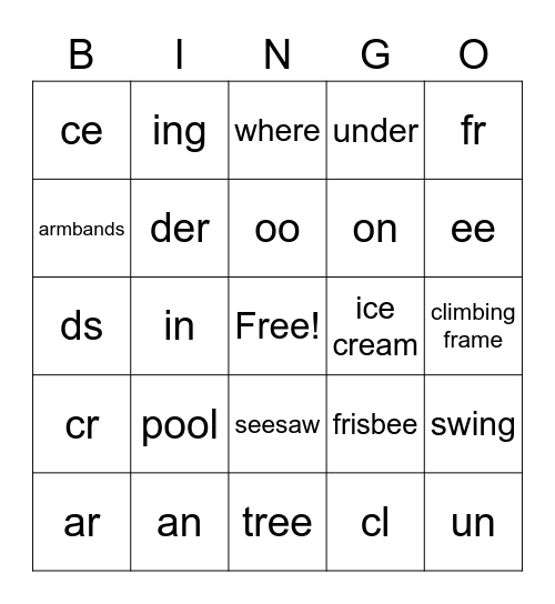 FAF1 (week7)Bingo Card