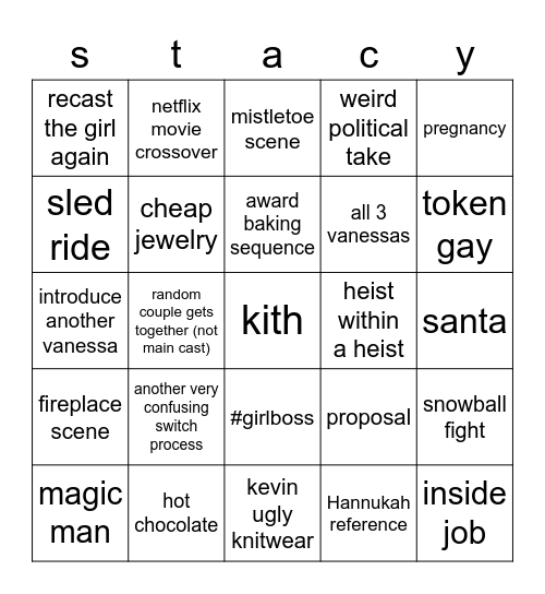 the princess switch 3 Bingo Card