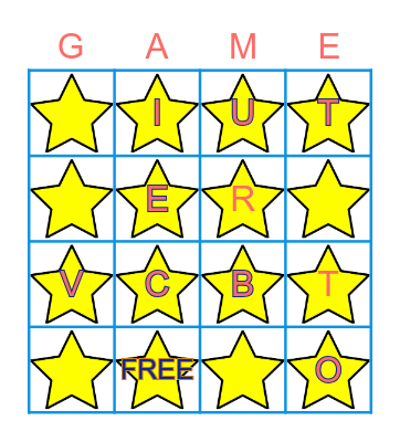 LETTER SOUNDS Bingo Card