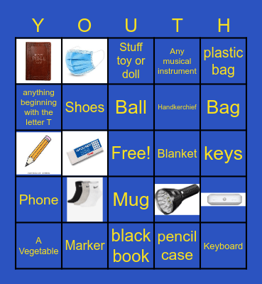 Youth Camp Bingo Card