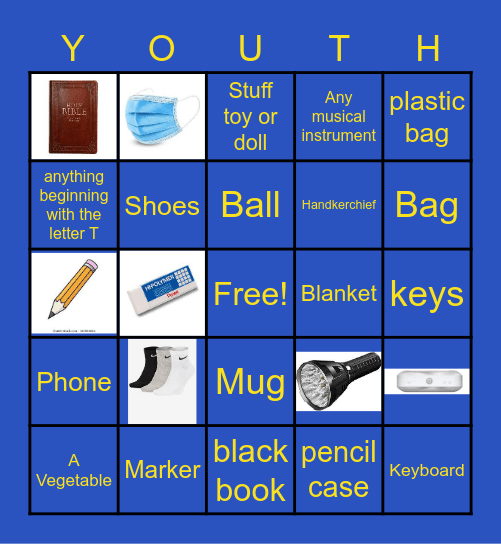 Youth Camp Bingo Card