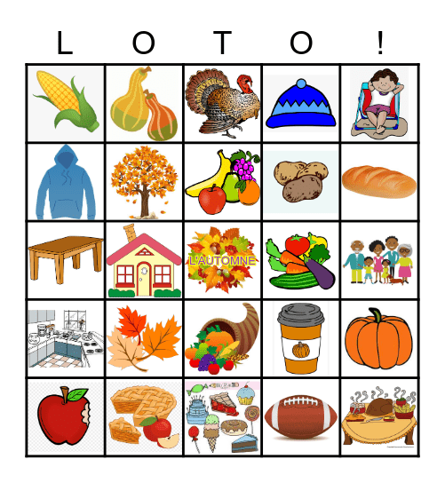 Automne  2021 Bingo Card