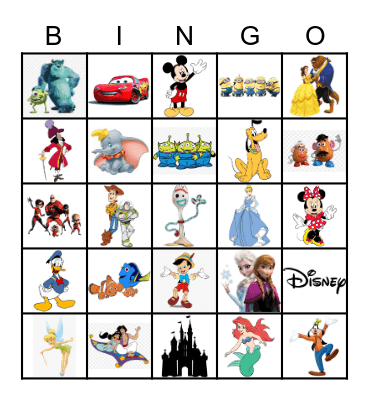 Disney Bingo Card