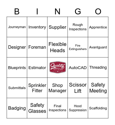QFP Bingo - #1 Bingo Card