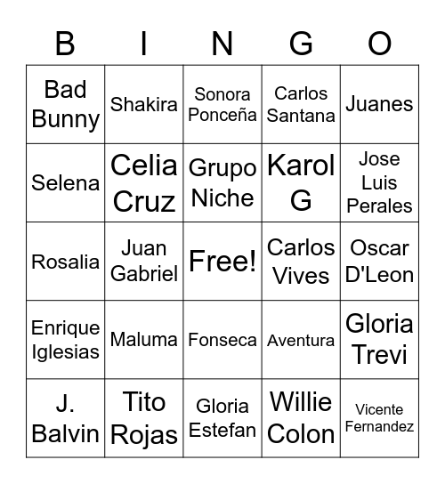 Music Bingo - Thanksgiving Edition Bingo Card
