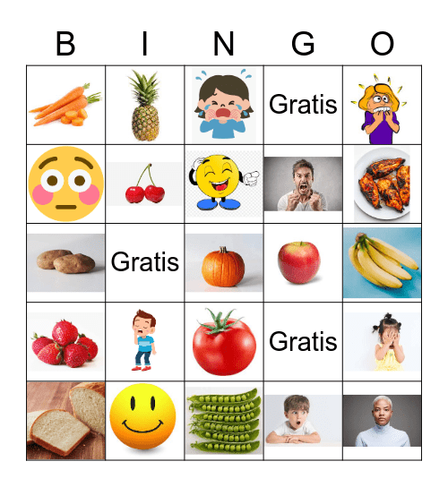 Spanish Bingo Card