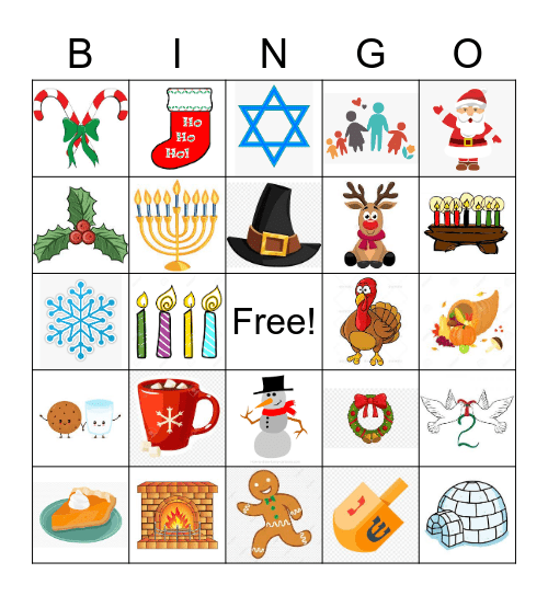 Holiday Bingo! Bingo Card