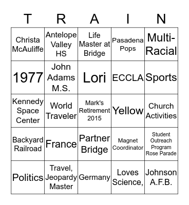 Mark Hays the Science Guy Bingo Card