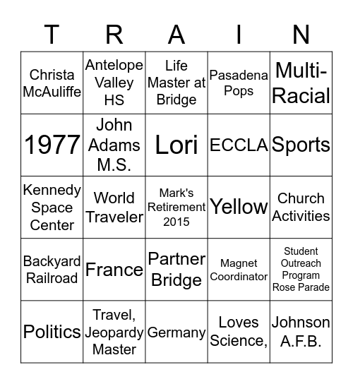 Mark Hays the Science Guy Bingo Card