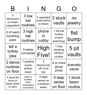 Turkey Bingo! Bingo Card