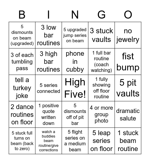 Turkey Bingo! Bingo Card