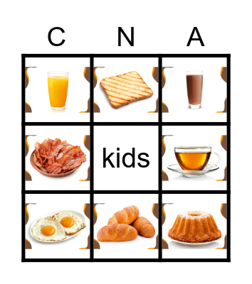 Kids 2 Unit 12 Bingo Card