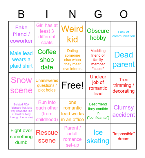 Hallmark Bingo Board Bingo Card