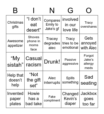 Thanksgiving Bingo 2021 Bingo Card