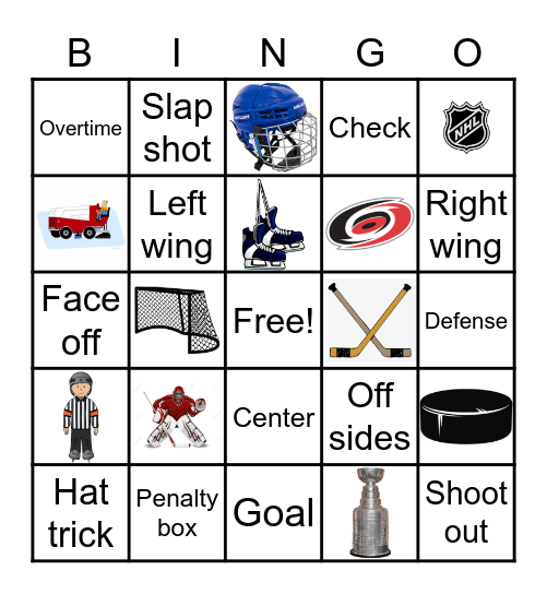 Elias' Hockey Party! Bingo Card