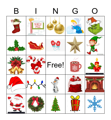 Christmas at BMVS Bingo Card