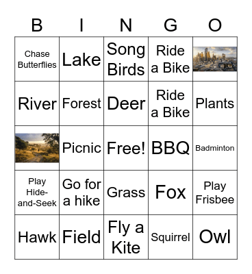 In the Country Bingo Card