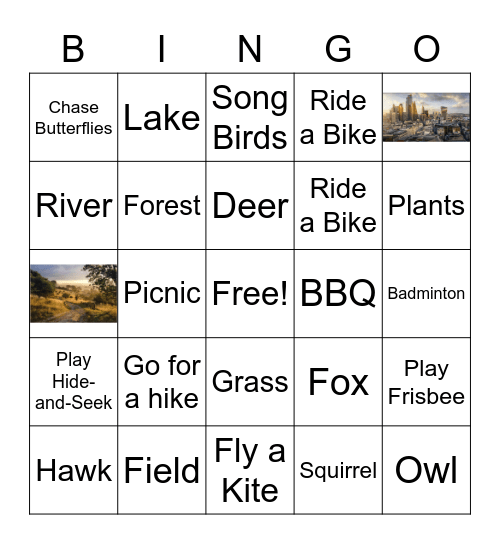 In the Country Bingo Card