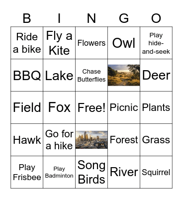 In the Country Bingo Card