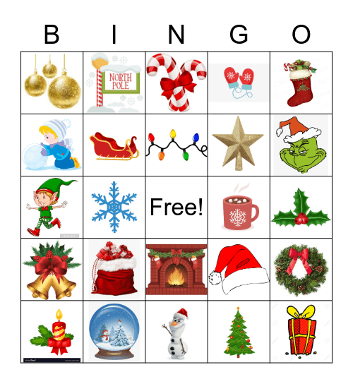 Christmas at BMVS Bingo Card