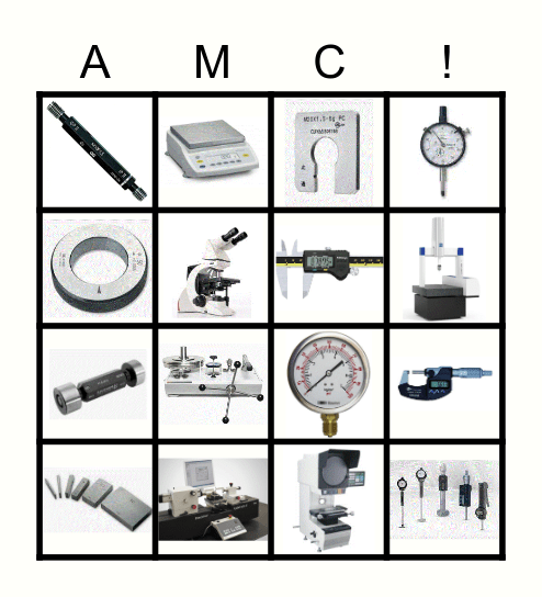 VT Measuring devices BINGO Card