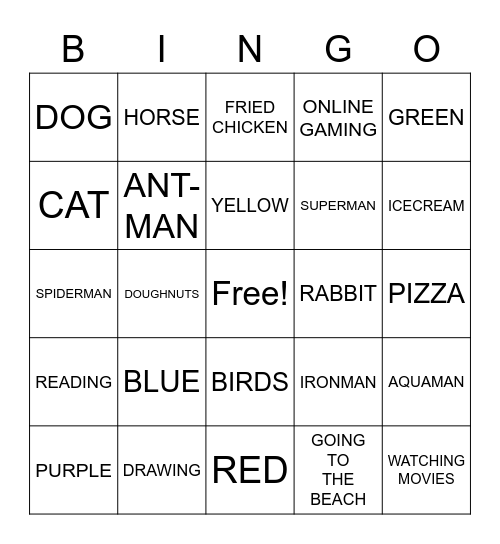 KNOW YOUR CLASSROOM FRIENDS Bingo Card