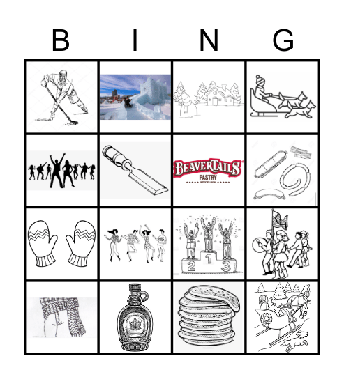 Carnaval de Québec (all) Bingo Card