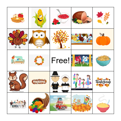 Fall Bingo Card