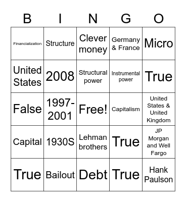 Bingo Card