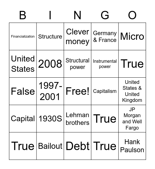 Bingo Card