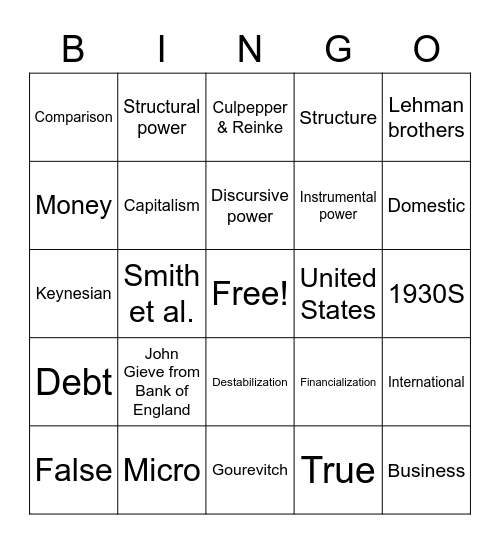 Bingo Card