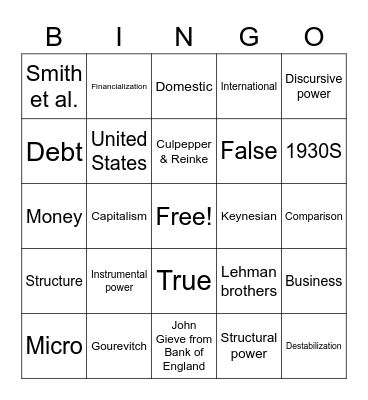 Bingo Card