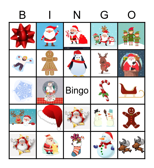 Hi5 Christmas Bingo Card