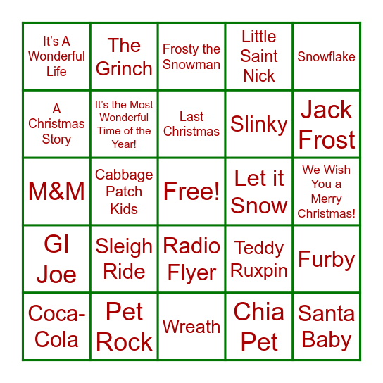 NAME THAT . . . Bingo Card