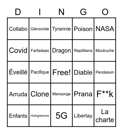 ADDENDUM Mercronspi 60 Bingo Card