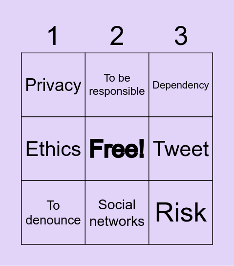 Bingo Time! Bingo Card