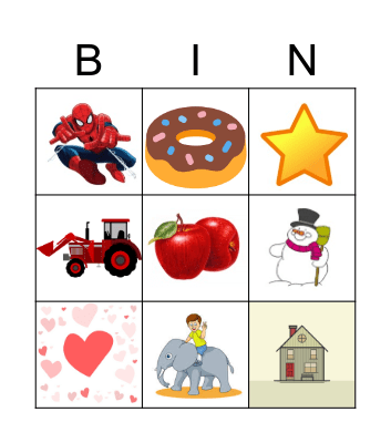 Grandkid bingo Card