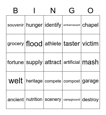 Bingo Card