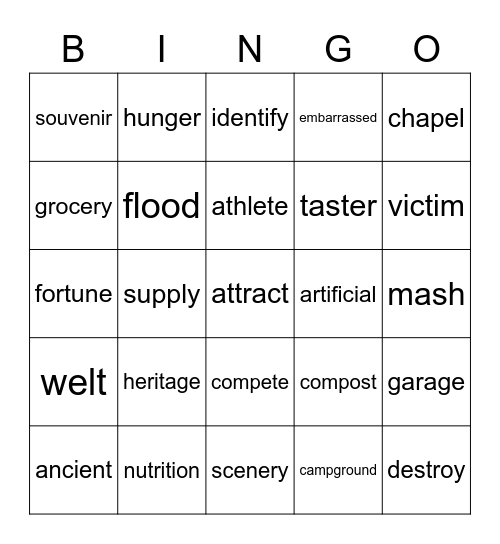 Bingo Card