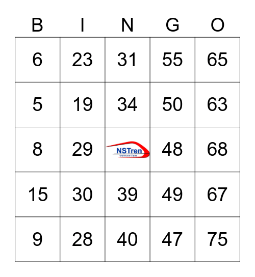 NSTREN Bingo Card