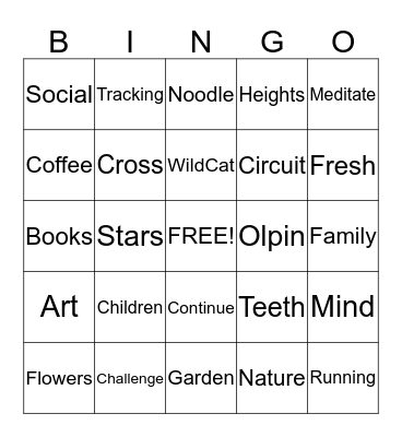 QR Code Bingo Card